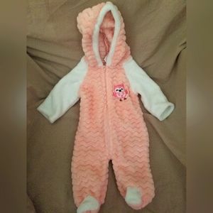 Girl's winter onesie